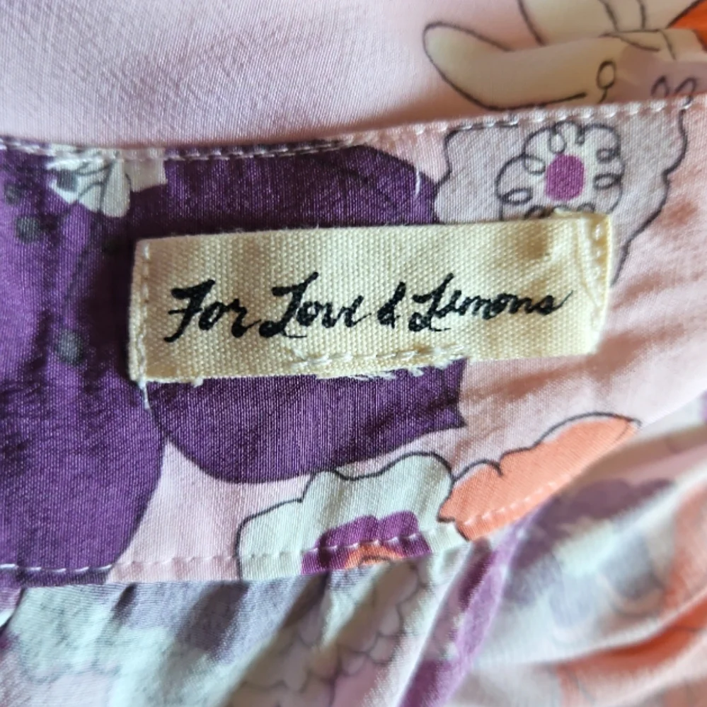 FOR LOVE & LEMONS | Magnolia Pink Floral Print Maxi Dress in Size Small - Picture 8 of 8